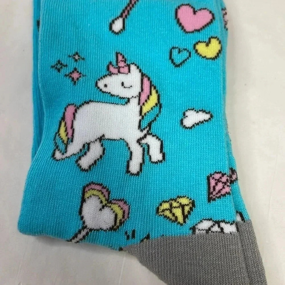 NEW Two Left Feet Small Feet Sparkle All Day Unicorn socks - Picture 3 of 5
